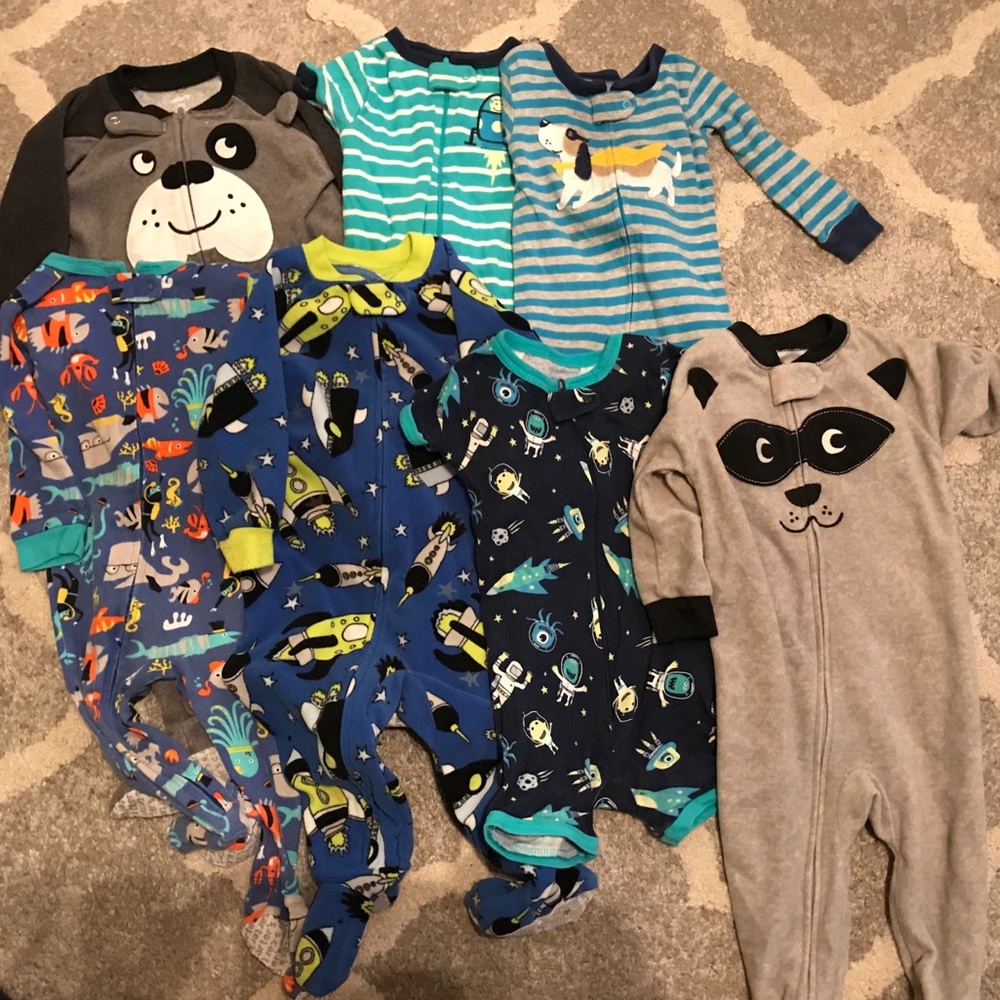 Various size 12 months jammies